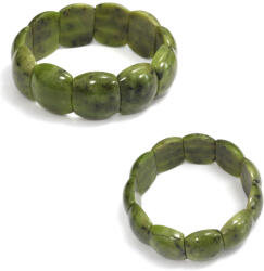 Bratara din Jad Canadian - Diametru 63 mm - Perna 20-21 x 24-25 mm - 1 Buc