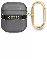 Guess Apple Airpods 1/2 Printed Stripe Collection (GUA2HHTSK) tok, fekete