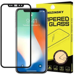 Wozinsky iPhone 11 Pro Max/iPhone Xs Max Wozinsky Glass Screen 5D Full Glue teljes kijelzős edzett üvegfólia (tempered glass), 9H keménységű, tokbarát, fekete