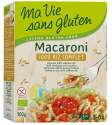 Ma Vie Sans Gluten Macaroane din Orez Integral fara Gluten Ecologice/Bio 500g