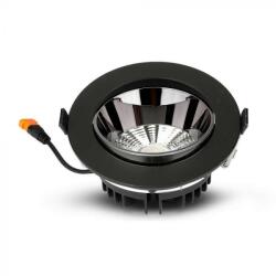 V-TAC Led COB beépíthető lámpa 20W 6400K - fekete - 2120056 - b-led