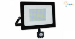 ML 100W Mozgásérzékelős LED reflektor Tiga 100° 4000K fekete házas - ML1446 (ML1446)