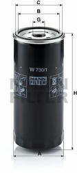 Mann-filter W730/1 Filtru ulei