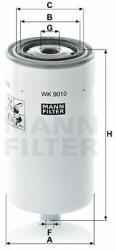 Mann-filter WK9010 Filtru combustibil