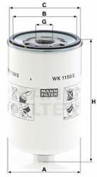Mann-filter WK1150/2 Filtru combustibil