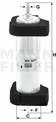 Mann-filter WK6011 Filtru combustibil