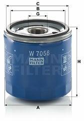 Mann-filter W7056 Filtru ulei