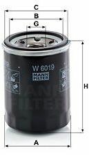 Mann-filter W6019 Filtru ulei