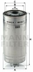 Mann-filter WK845/9 Filtru combustibil