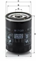 Mann-filter W713/9 Filtru ulei