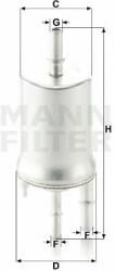 Mann-filter WK6015 Filtru combustibil