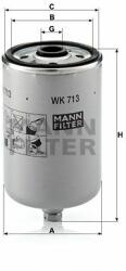 Mann-filter WK713 Filtru combustibil