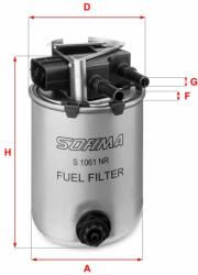 SOFIMA S1061NR Filtru combustibil