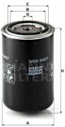 Mann-filter WDK940/7 Filtru combustibil