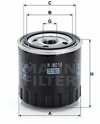 Mann-filter W8013 Filtru ulei