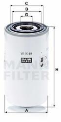 Mann-filter W9019 Filtru ulei