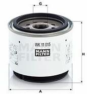 Mann-filter WK11015x Filtru combustibil
