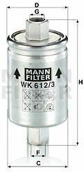 Mann-filter WK612/3 Filtru combustibil