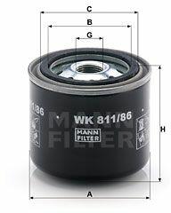 Mann-filter WK811/86 Filtru combustibil