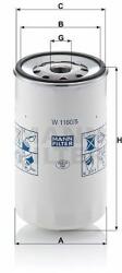 Mann-filter W1160/5 Filtru ulei