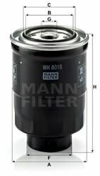 Mann-filter WK8018x Filtru combustibil