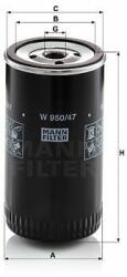 Mann-filter W950/47 Filtru ulei