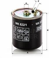 Mann-filter WK822/1 Filtru combustibil