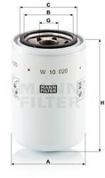 Mann-filter W10020 Filtru ulei