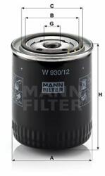 Mann-filter W930/12 Filtru ulei