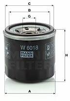 Mann-filter W6018 Filtru ulei