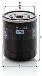 Mann-filter W7063 Filtru ulei