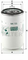 Mann-filter WK723 Filtru combustibil