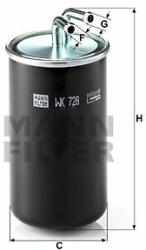 Mann-filter WK728 Filtru combustibil