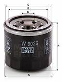 Mann-filter W6026 Filtru ulei