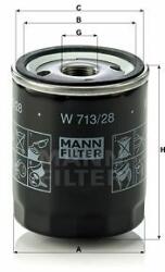 Mann-filter W713/28 Filtru ulei