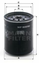 Mann-filter WP920/80 Filtru ulei