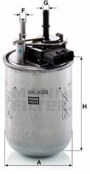 Mann-filter WK9066 Filtru combustibil