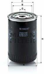 Mann-filter W940/47 Filtru ulei
