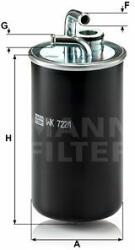 Mann-filter WK722/1 Filtru combustibil