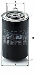 Mann-filter WK1149 Filtru combustibil
