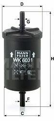 Mann-filter WK6031 Filtru combustibil