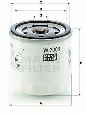 Mann-filter W7008 Filtru ulei