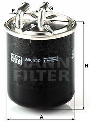 Mann-filter WK820 Filtru combustibil