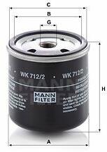 Mann-filter WK712/2 Filtru combustibil