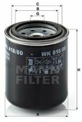 Mann-filter WK818/80 Filtru combustibil