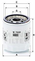 Mann-filter W7030 Filtru ulei