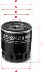 SOFIMA S3519R Filtru ulei