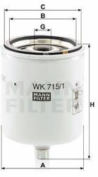 Mann-filter filtru combustibil MANN-FILTER WK 715/1 x (WK 715/1 x) - automobilus