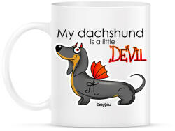 printfashion My dachshund is a little DEVIL" - Bögre - Fehér (13414590)