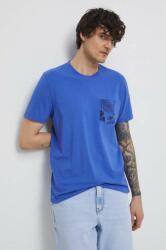 Medicine t-shirt férfi, sima - kék L - answear - 3 790 Ft